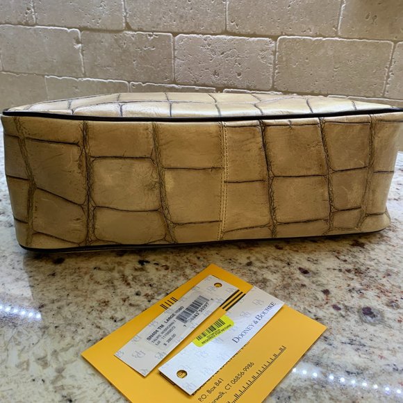 Dooney & Bourke Croco leather Large Hobo - Taupe - Picture 13 of 14